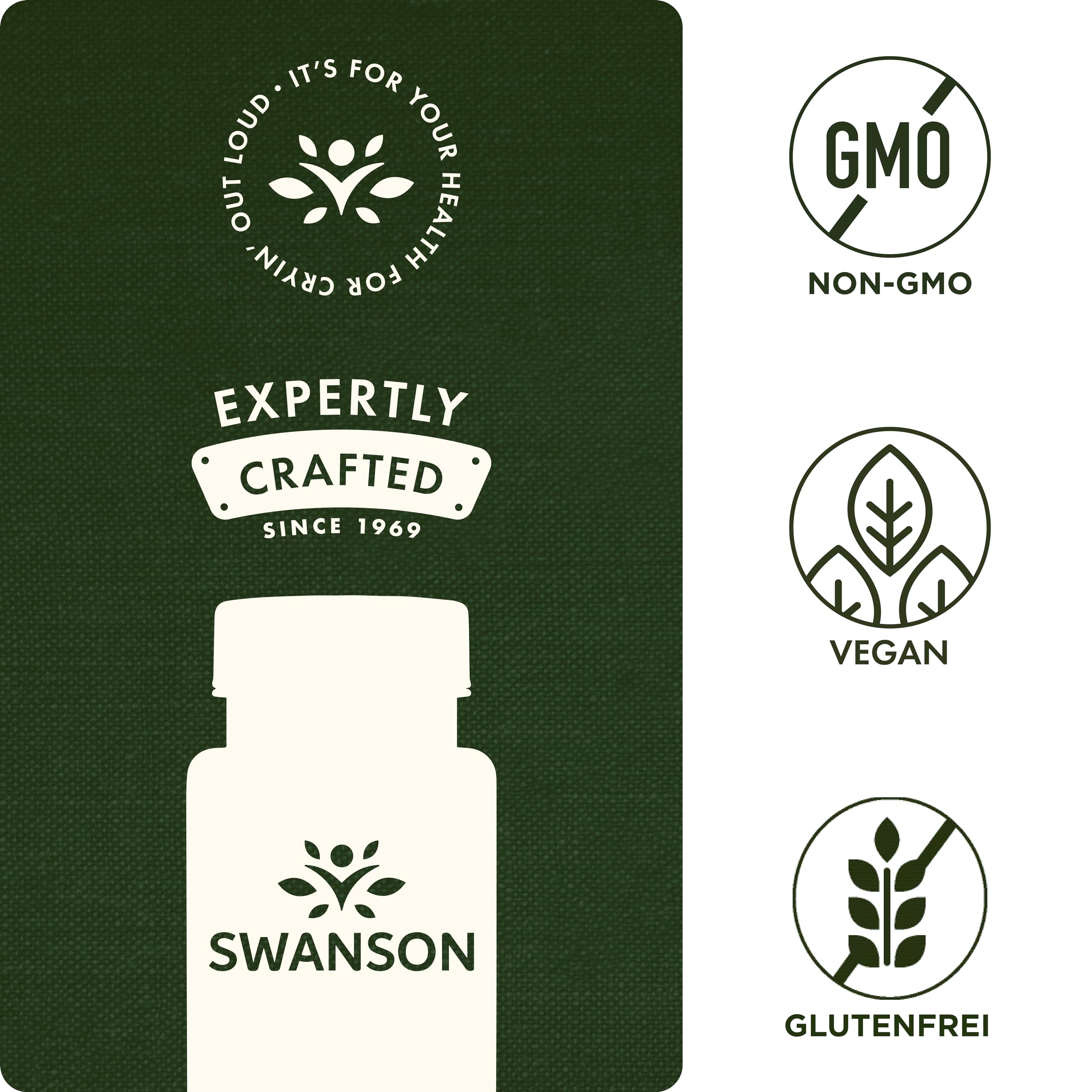 Swanson, Acetyl-L-Carnitine, 100 vegetarische Kapseln, 500mg Acetyl-L-Carnitin je Dosis, Glutenfrei, Sojafrei, GMO frei, Geschmacksneutral