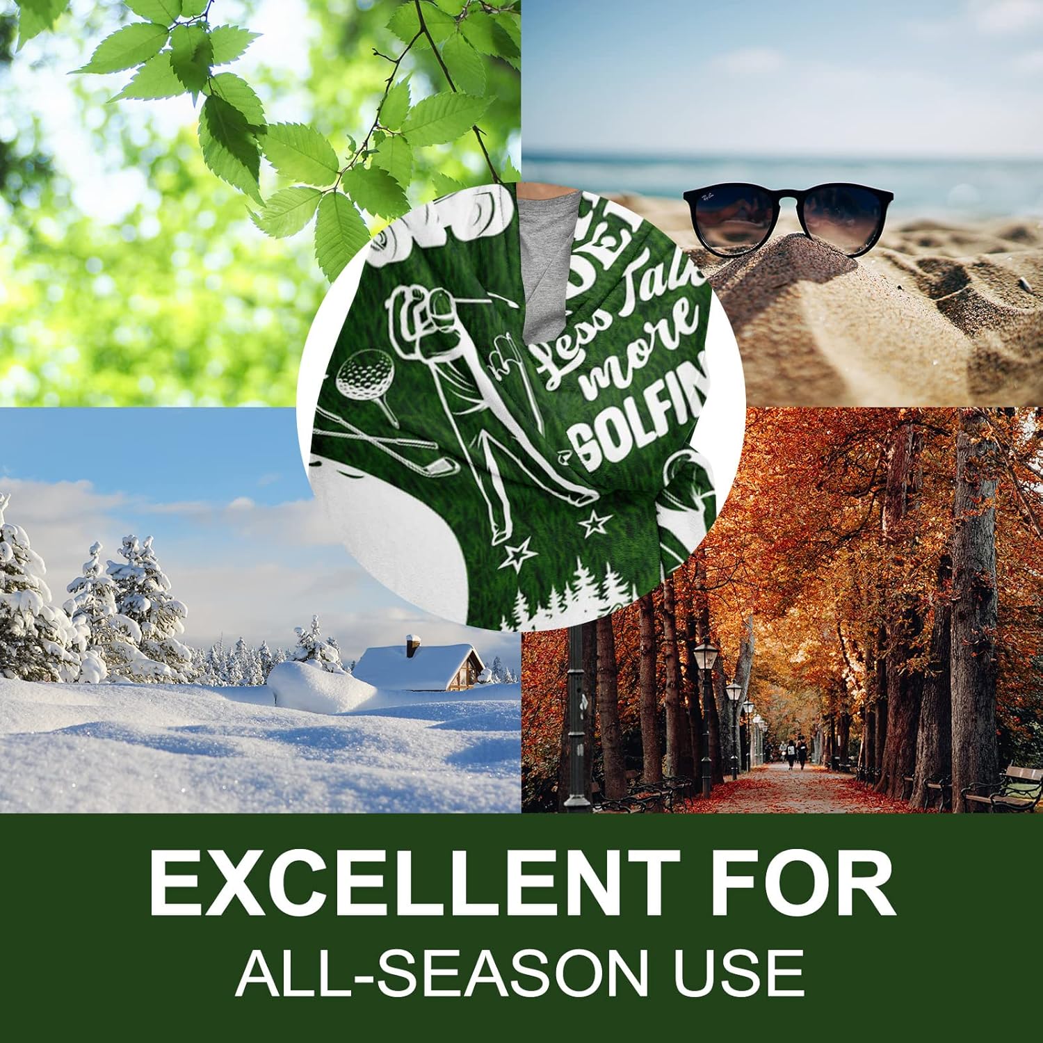 Golf Gifts for Men, Golf Gift for Men Unique, Golfing Gift for Him, Birthday Thanksgiving Day Golfing Presents, Golfer Present for Sport Lover Blanket Gift 50"x60" - Image 5