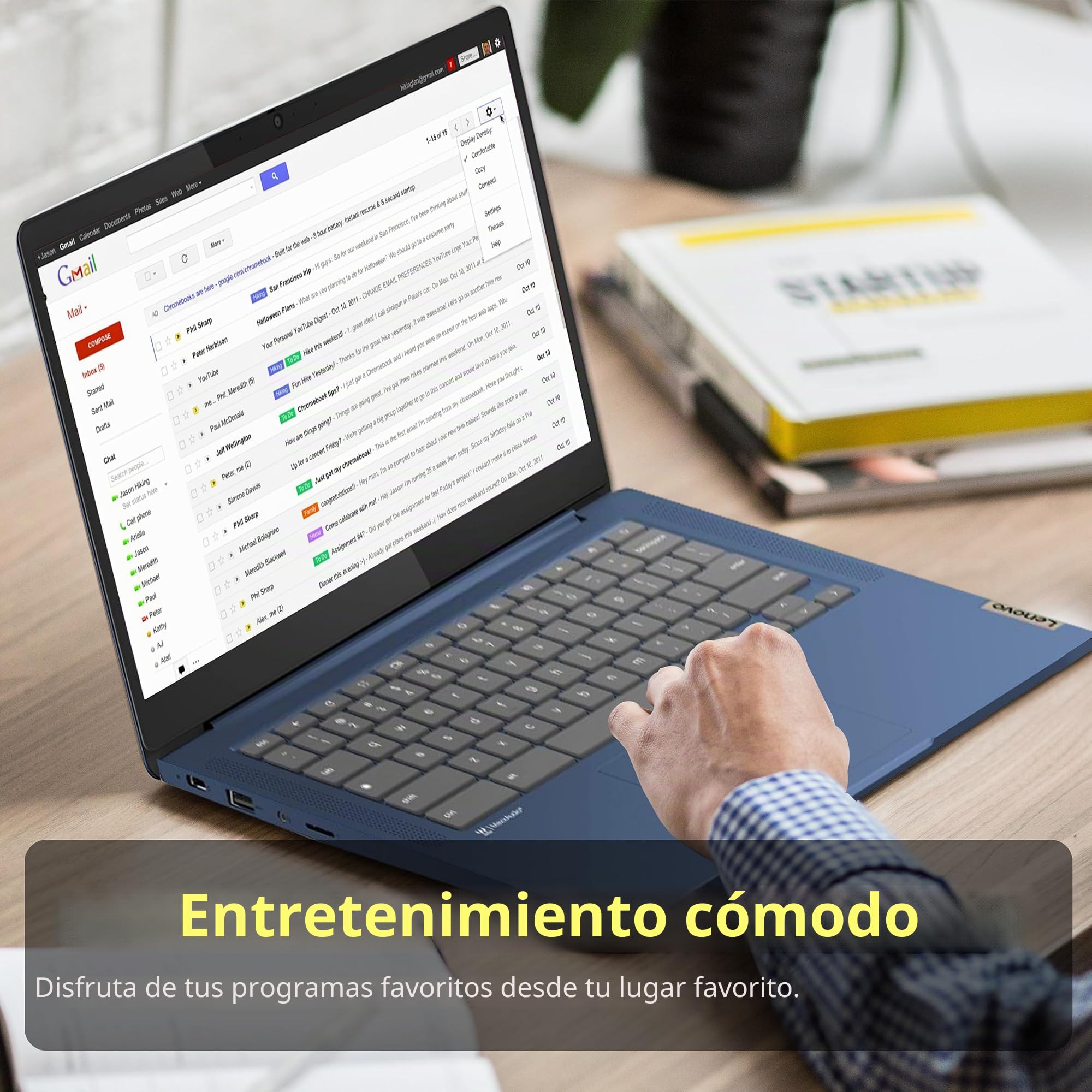 Amazon.com: Lenovo IdeaPad Slim 3 Chromebook, portátil con