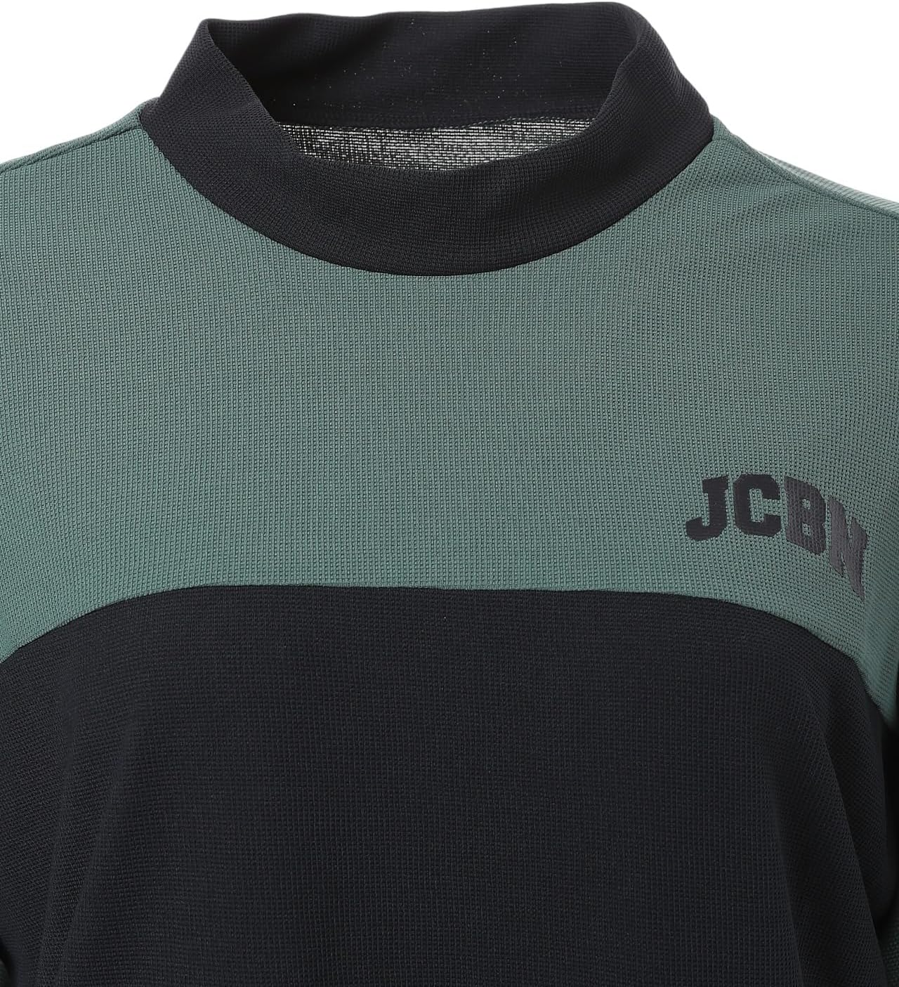 [ジャックバニー] レディース 半袖 モックネックシャツ (ボーダー柄・ミニワッフル・通気性) / ゴルフ インナー / 263-5