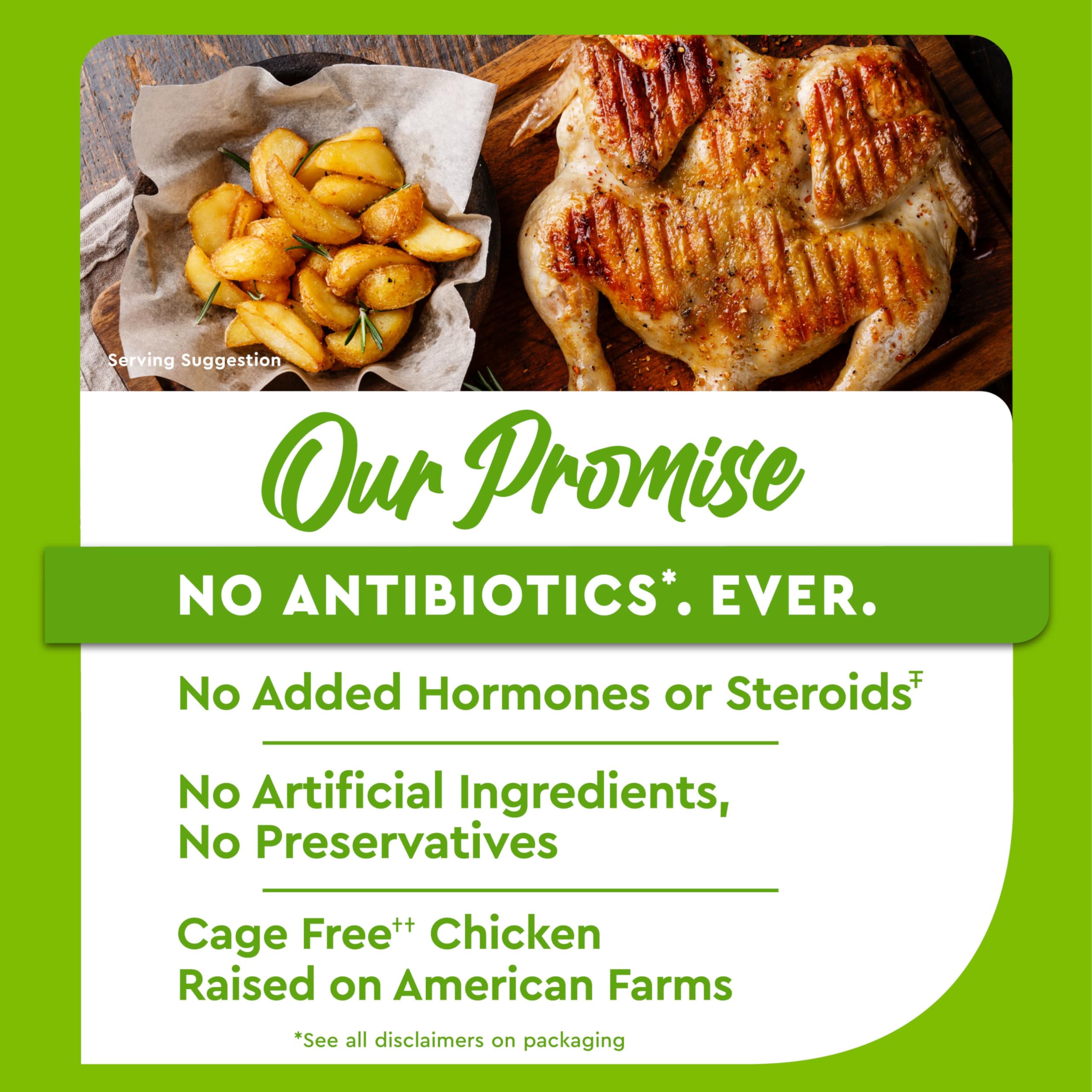 Just Bare Natural Fresh Whole Chicken Antibiotic Free Bone-In Without Giblets Neck 5 0 LB — view 4