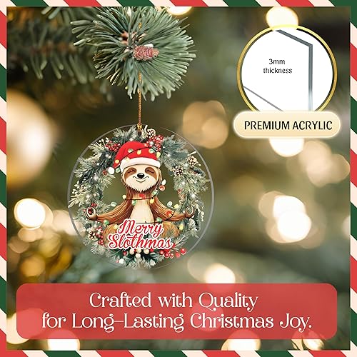 Miniatura 8 de Adorno de Navidad 2025, Papá Noel en diseño de cremallera a cuadros rojos, bonita decoración de Navidad 2025, divertida decoración navideña