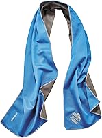 Ergodyne Chill-Its 6602MF Microfiber Cooling Towel - UPF 50+ Instant Neck Cooling Wrap, Soft & Absorbent, Blue 41" x 10"