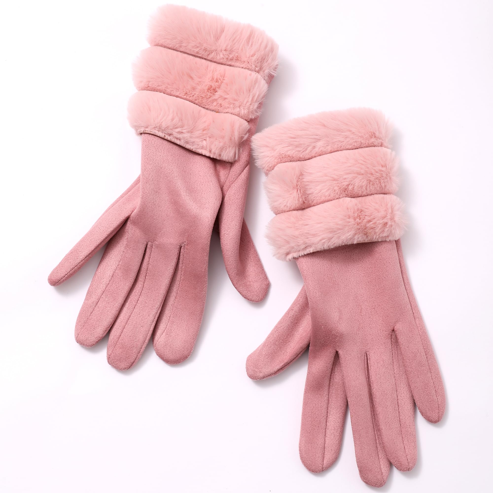 rose handschuhe winter Wednesday Lederhandschuhe Damen/Handschuhe Damen，Handschuhe Warm/Touchscreen Handschuhe/Motorrad Outdoor (Rose) Fashion EURXLQ 4 Stück Grau TQ HPR60 Material:Leather (+$0) they feature an attachable