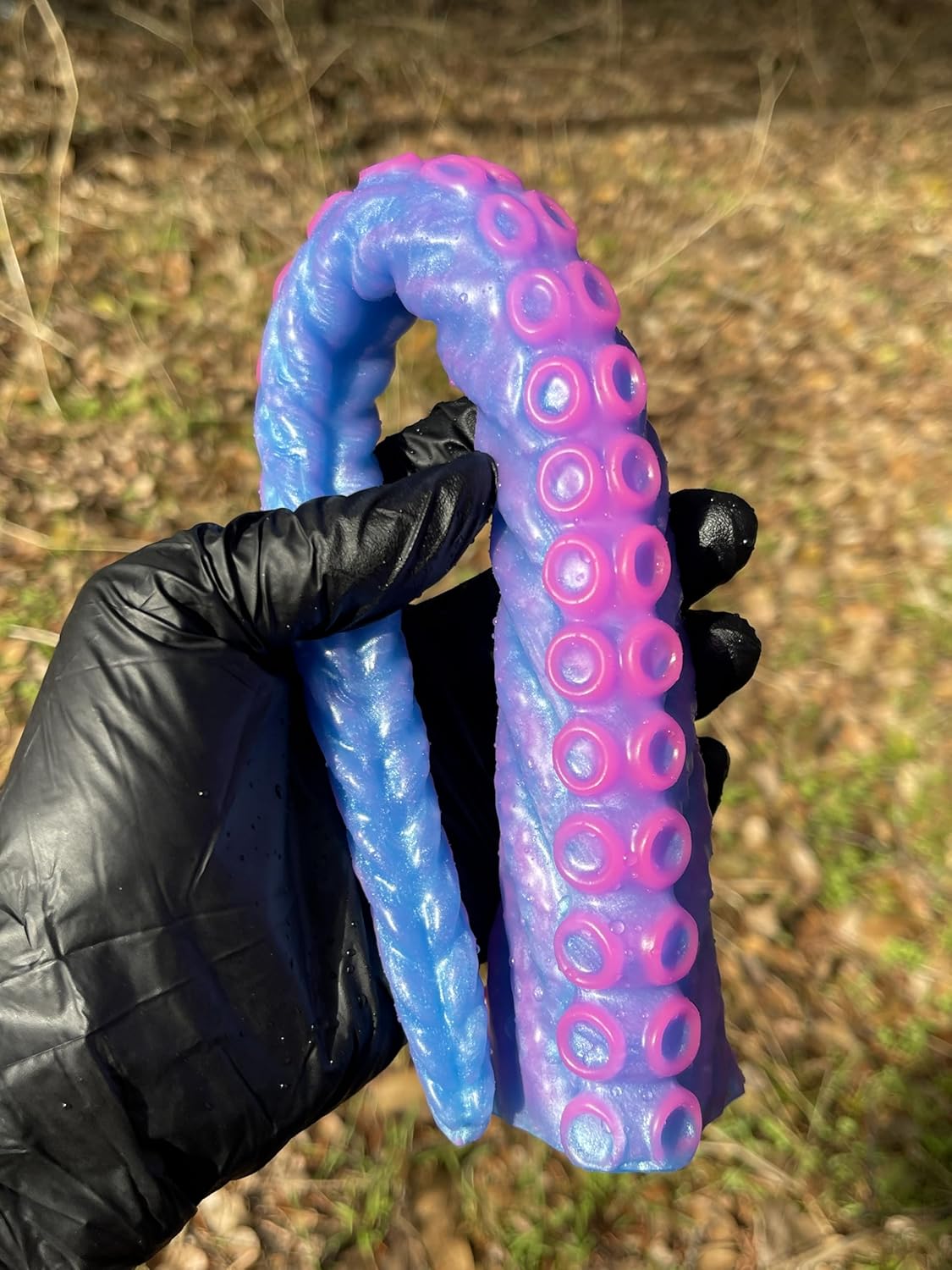 FlirtyDawg - Tentacle Leviathan - Fantasy Sea Monster - Octopus Adult Sex Toys - Platinum Silicone Dildo -Anal Long Dildo - Kraken Dildo - Color Pink Vibe- Handmade USA (Small)