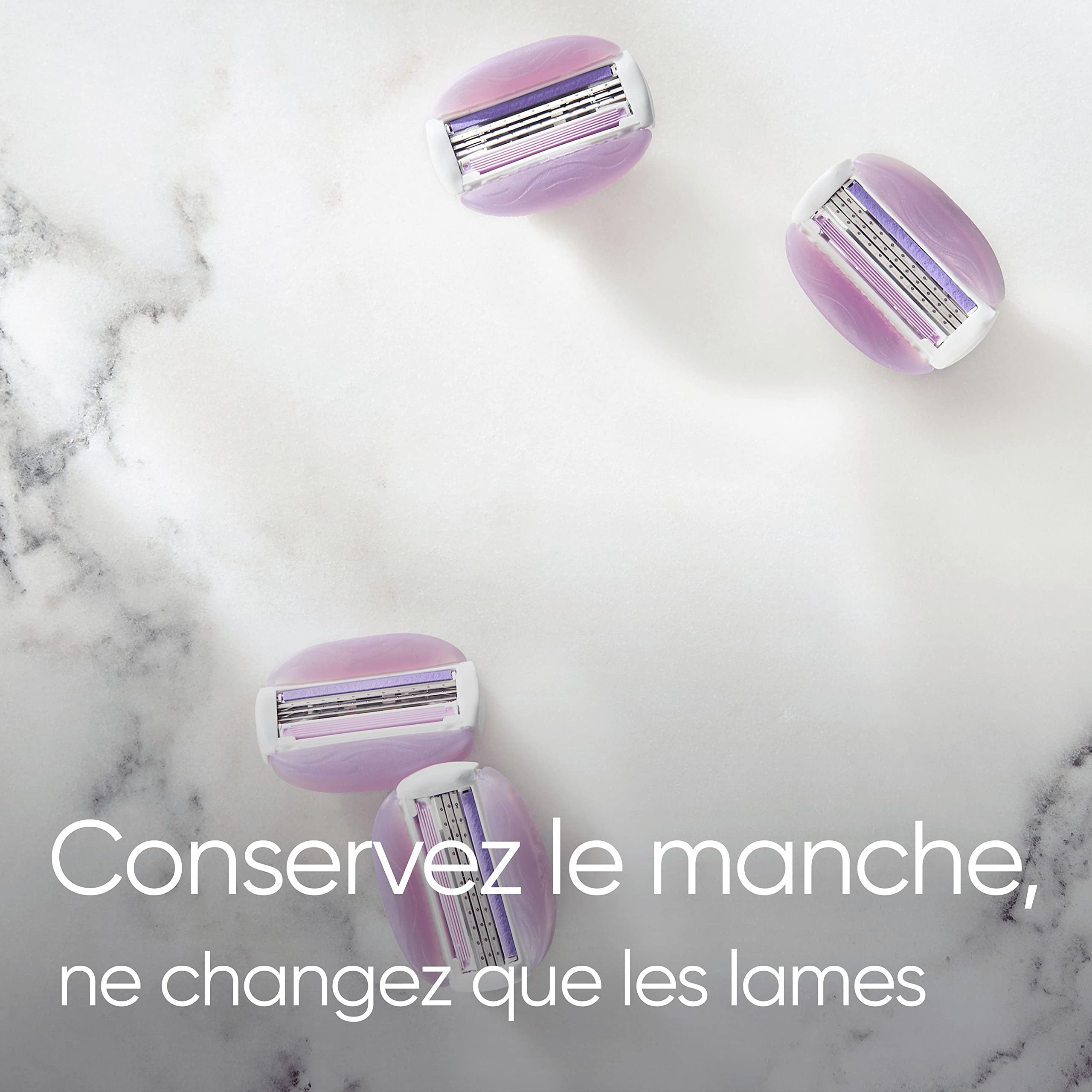 Gillette Venus Comfortglide Breeze Recharges de Lames X8, pour Femme, avec 3 Lames Intégrées pour Un Rasage de Près En Douceur Qui Dure