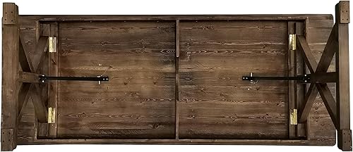 Miniatura 10 de Flash Furniture Hercules - Mesa de comedor plegable con patas en X, mesa rectangular de pino macizo de grado comercial para 10, 9 x 40 pulgadas,