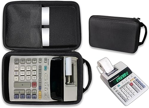 CaseSack Estuche de calculadora de impresión para calculadora de impresión de tinta Sharp EL-1801V