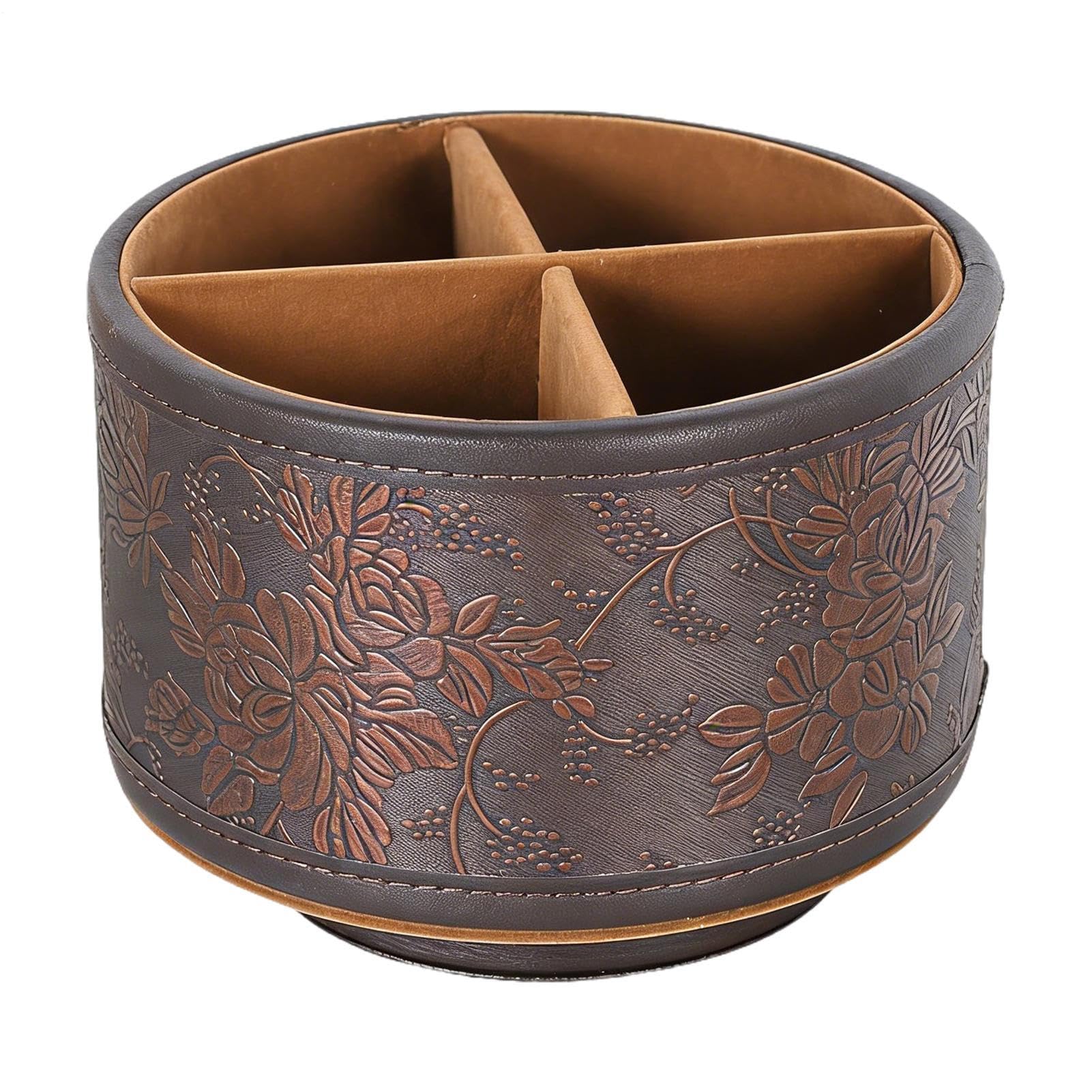 Boîte organisatrice de bureau rotative 360 pour fournitures d'art et porte-crayons