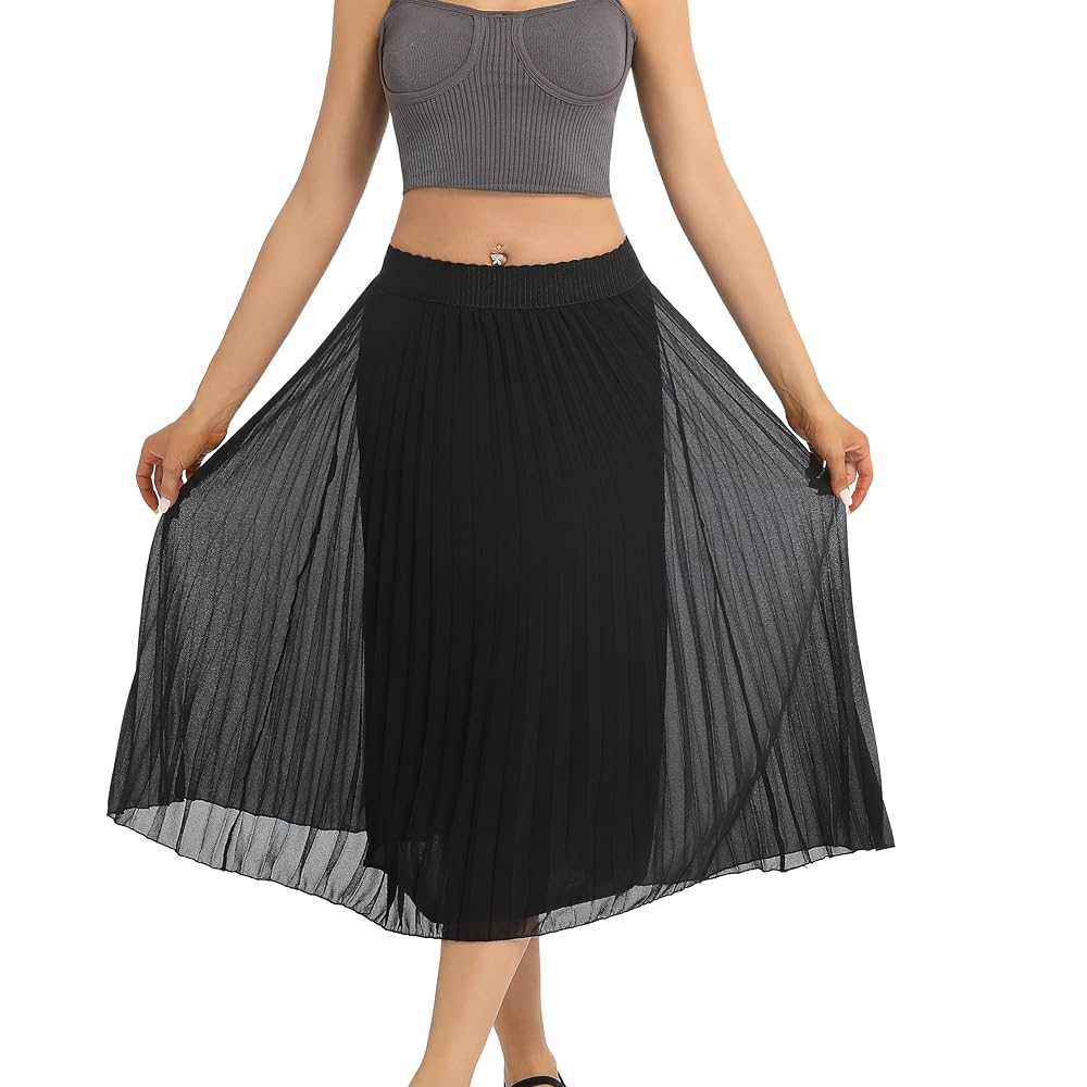 【INCHANT ME】Marine Pleats Long Skirt Pleated Wrap Skirt in Navy Silk Shantung | Shop Ann Mashburn
