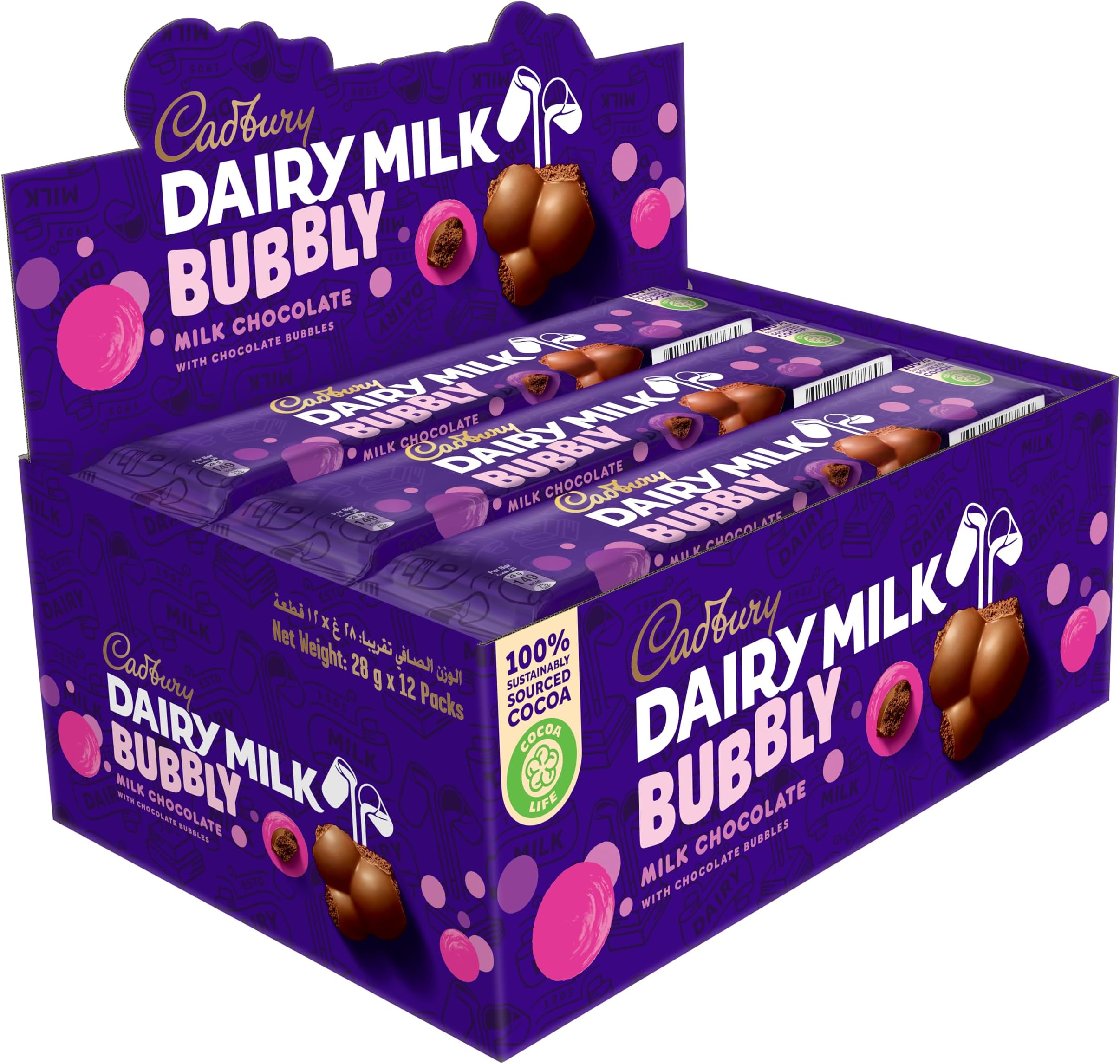 Cadbury Bubbly - 28 gms (Pack of 12)