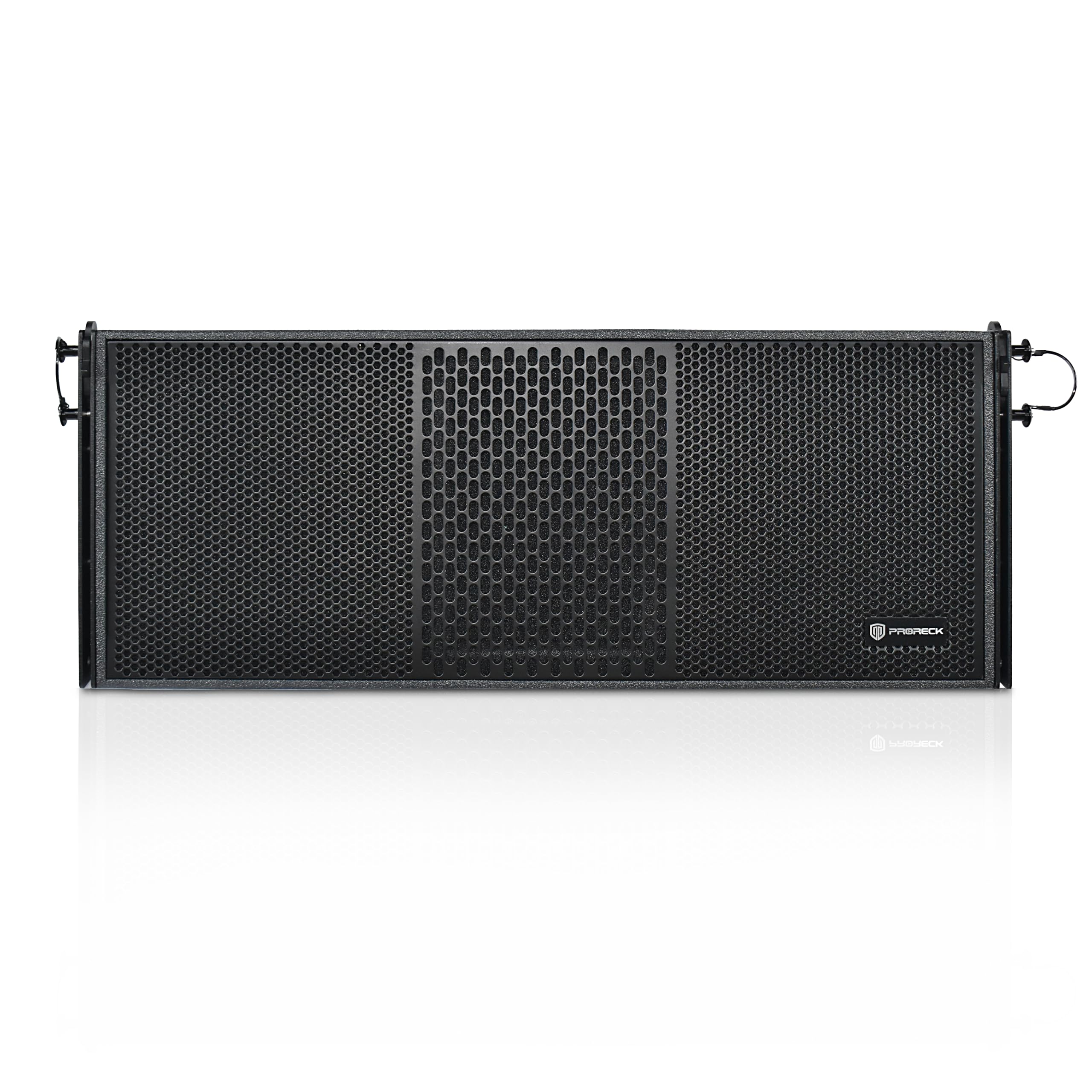 PRORECK Dual 10'' Full Range 5000W P.M.P.O Powered Line Array Speaker, Portable Professional Sound System, DSP Speaker, High-Fidelity Audio, for Live Performances, Outdoor Events and Stage (PR-210BP)