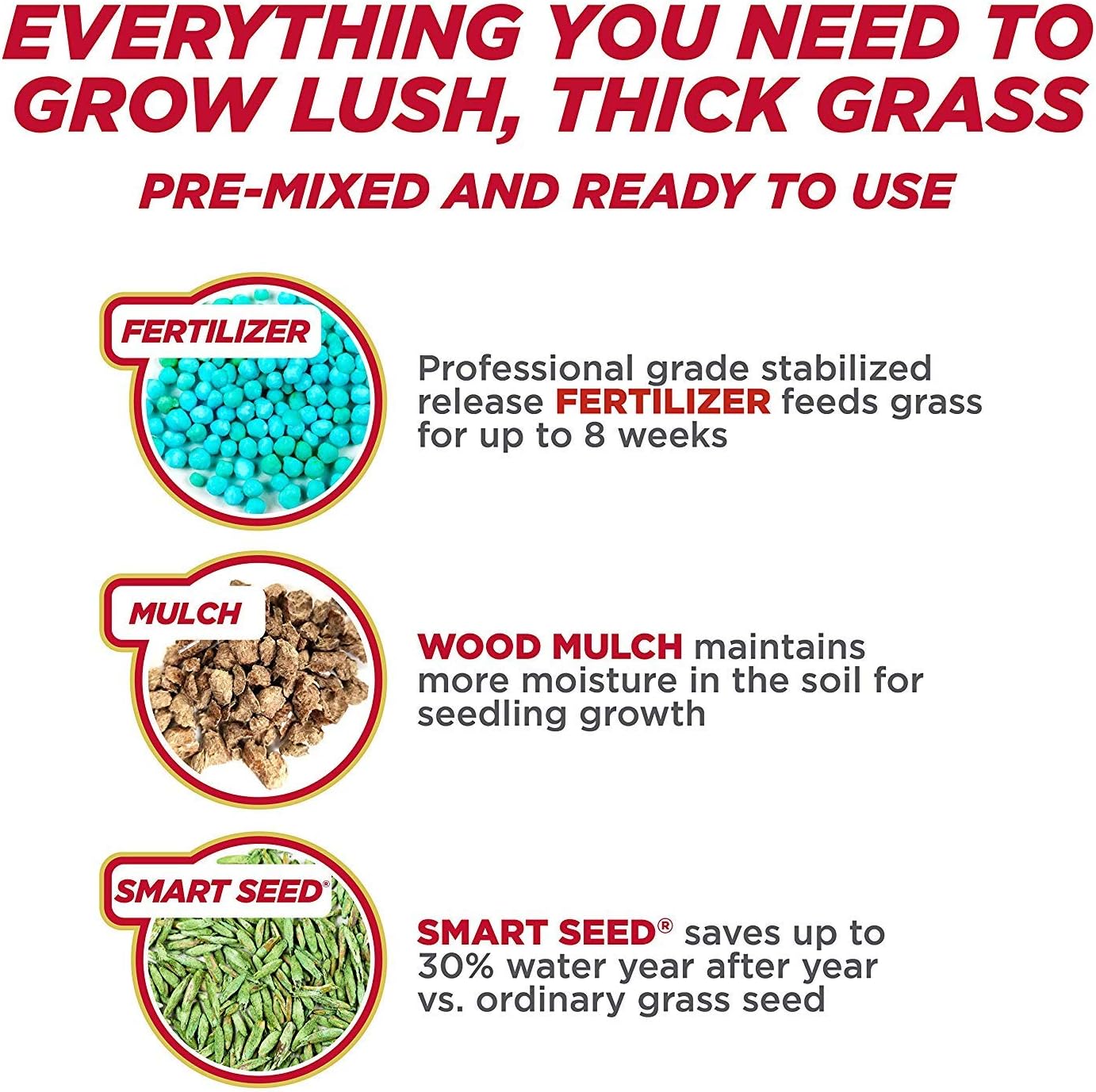 Pennington One Step Complete Sun & Shade Bare Spot Grass Seed, 5 Pounds, White : Patio, Lawn & Garden