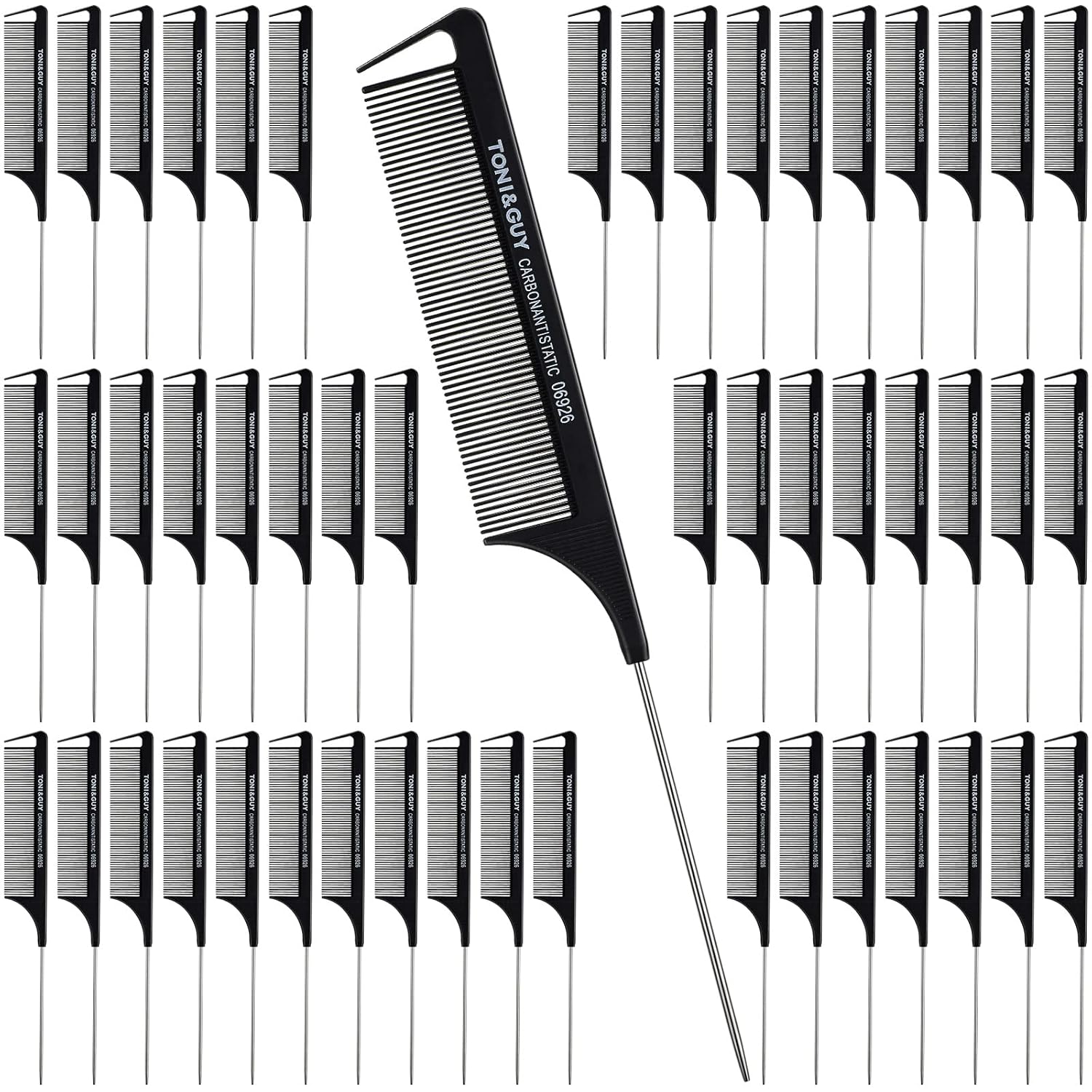 100 Pieces 8.7 Inch Rat Tail Combs Parting Lightweight