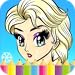 Princess Girls Coloring Game