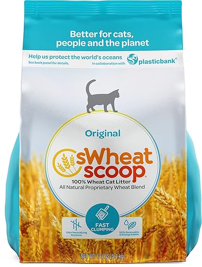 sWheat Scoop Fast Cat Litter Clumps, 12 lb