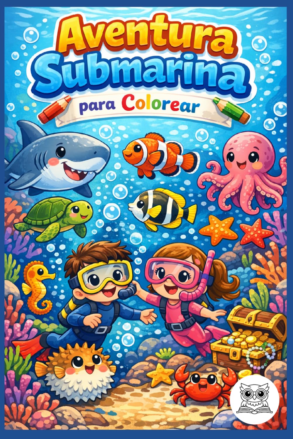 Aventura Submarina para Colorear