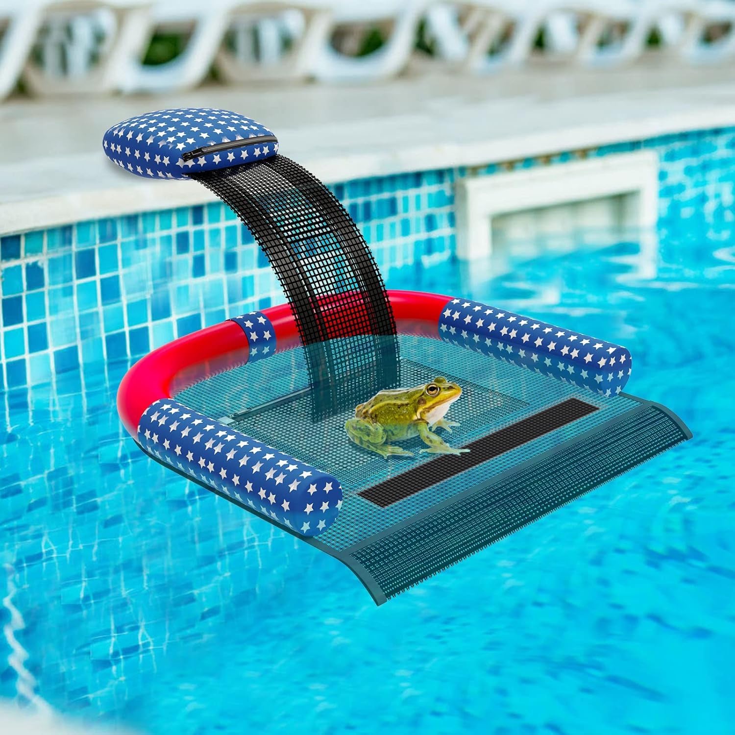 Pet Rescue Ramp and Pool Surface Recoverer, Floating Ramp, Rescue for Ponds and Pools