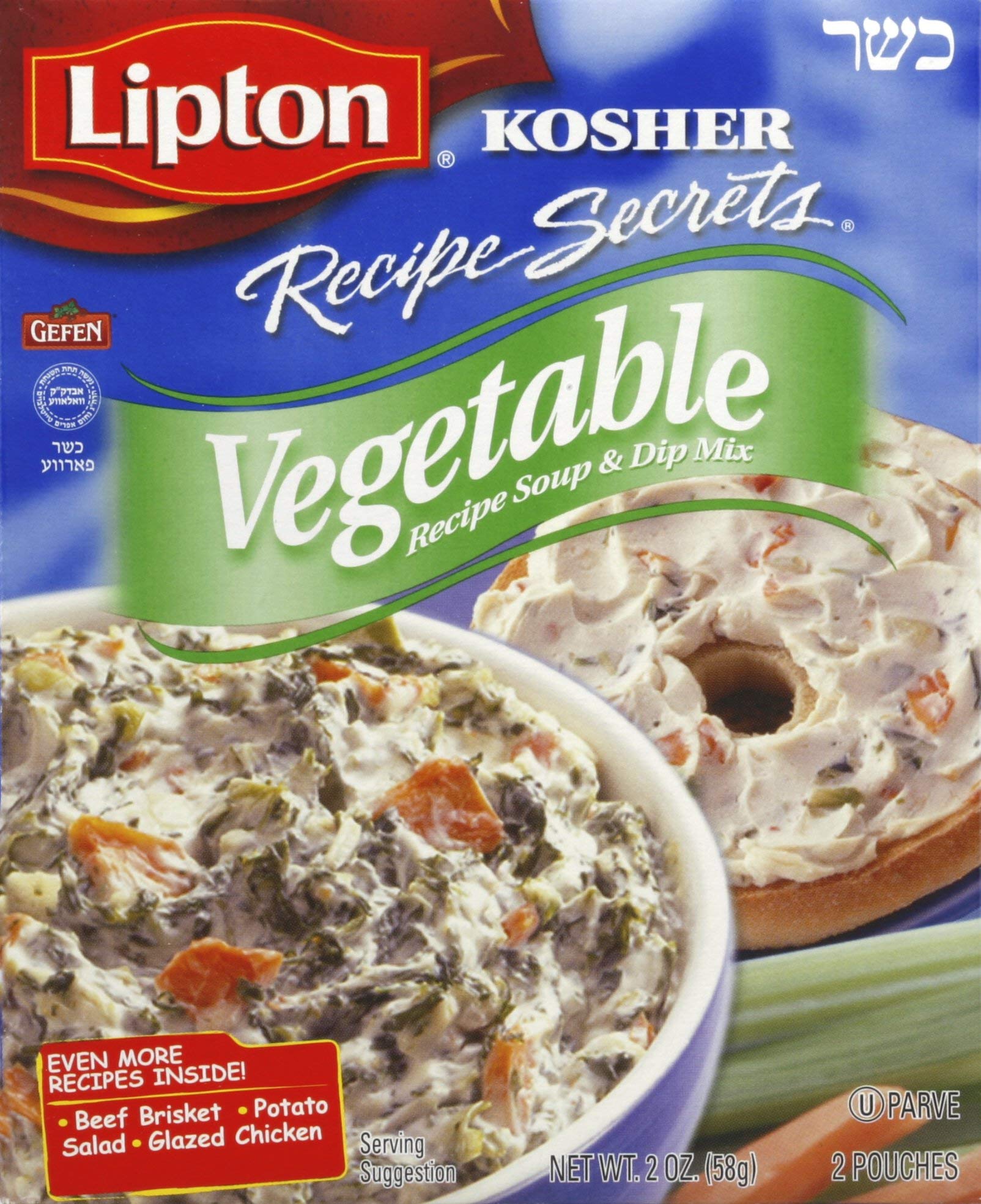 Lipton Kosher Recipe Secret Vegetable Soup, 2 Ounces (Pack Of 12)