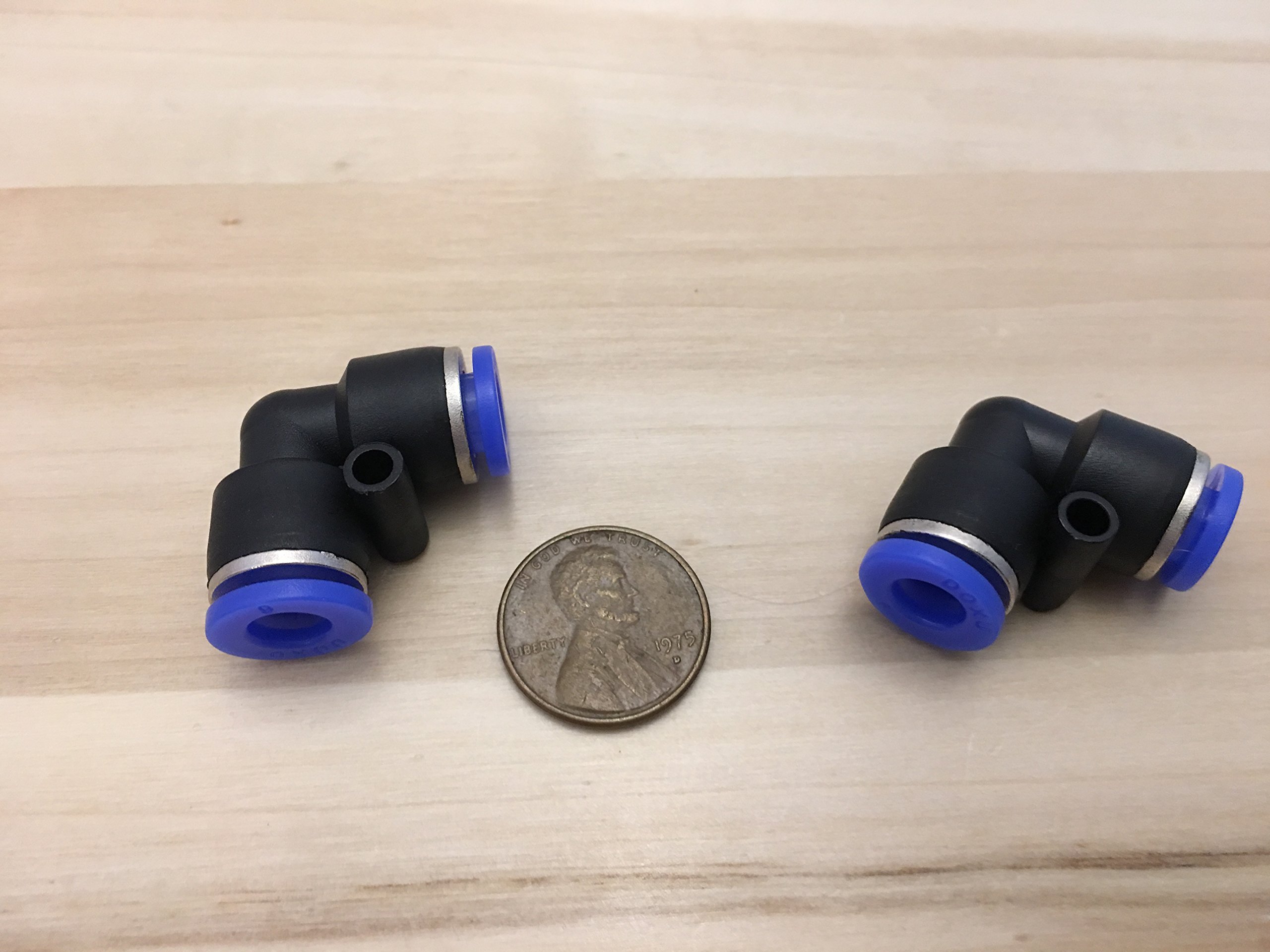 Amazon.com: 2 pcs PV6 6mm Pneumatic Air 2 Way Quick Fittings