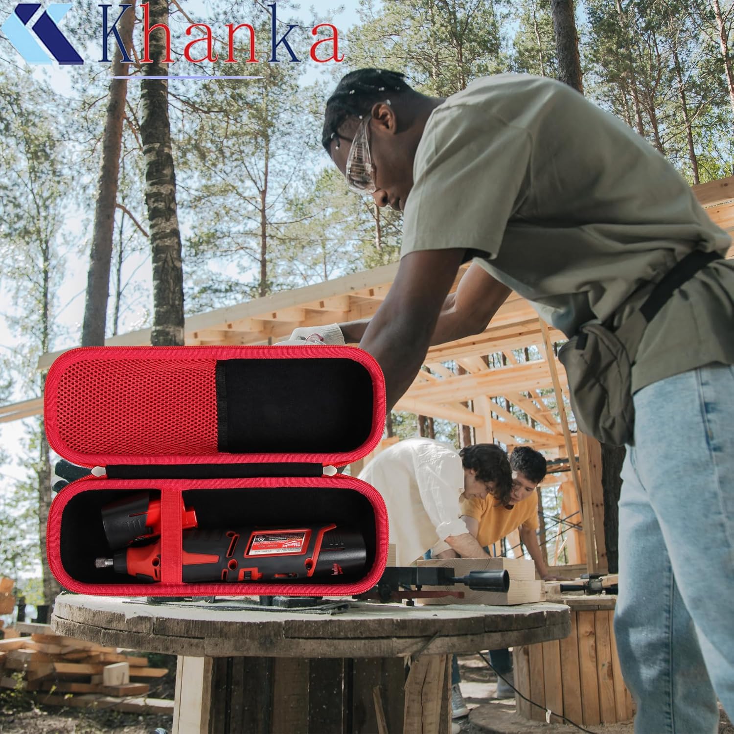 khanka Case for Milwaukee M12 Cordless Rotary Tool 12.0V（2460-20）,Case Only