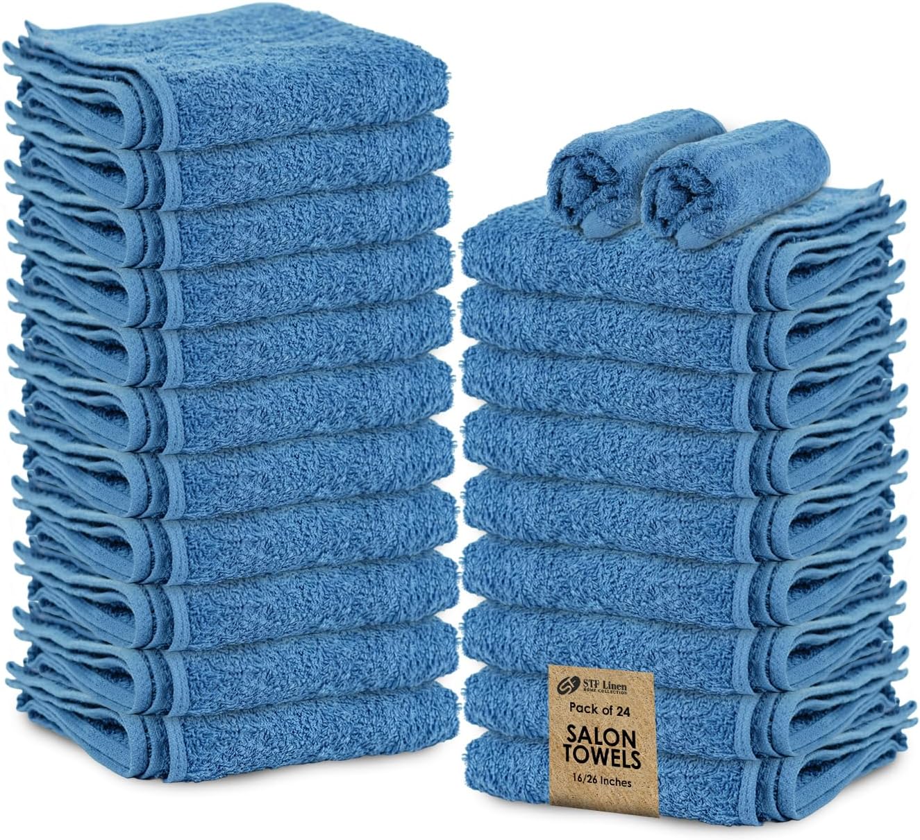 Hand Towels (Pack of 24) Pink Economy Towels Salon Towels - 100% Cotton Spa Towel – 16 x 27 Inches Highly Absorbable, Facial, Gym Towel, Hair, Face Towel Bulk