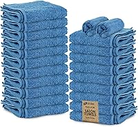 Vista 18 de Paquete de 24 Toallas de Mano Arena 100% Algodón Toalla de Spa – 16x26 pulgadas Toallas Faciales Altamente Absorbentes Gimnasio, Toalla para Cabello