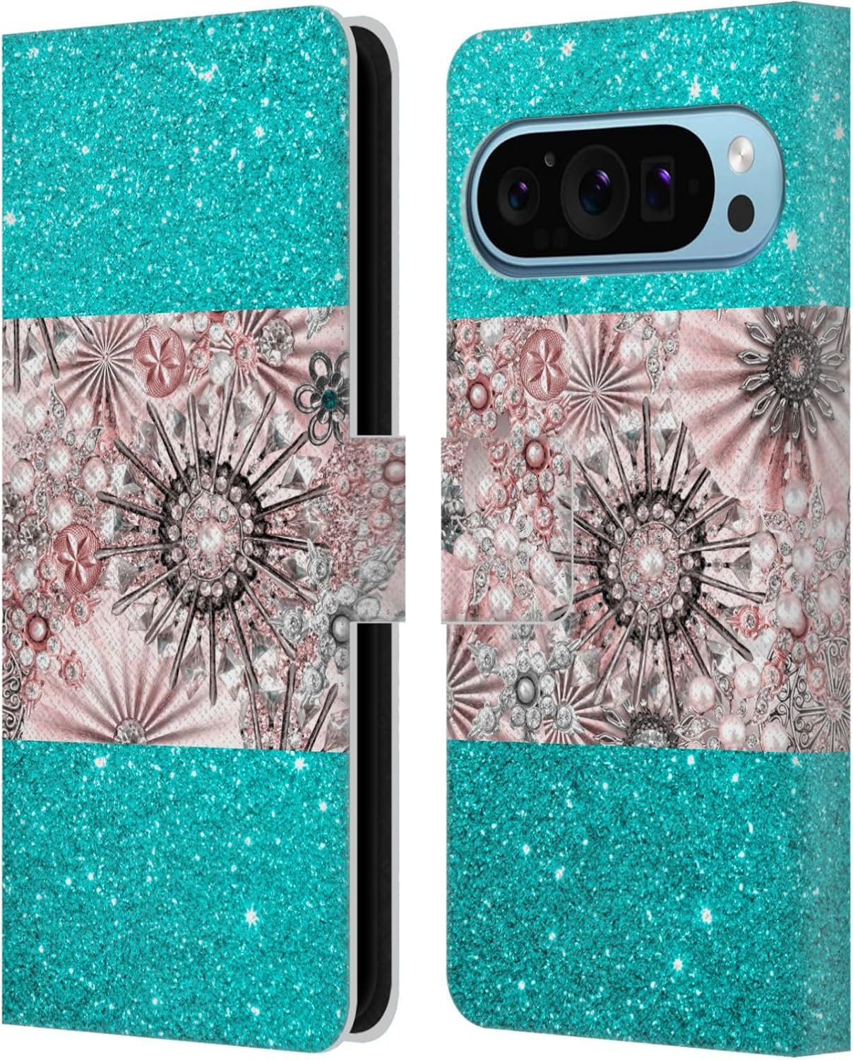 Head Case Designs Officially Licensed LebensArt Sacred Geometry Assorted Designs Leather Wallet Case Compatible with Google Pixel 9 / Pixel 9 Pro