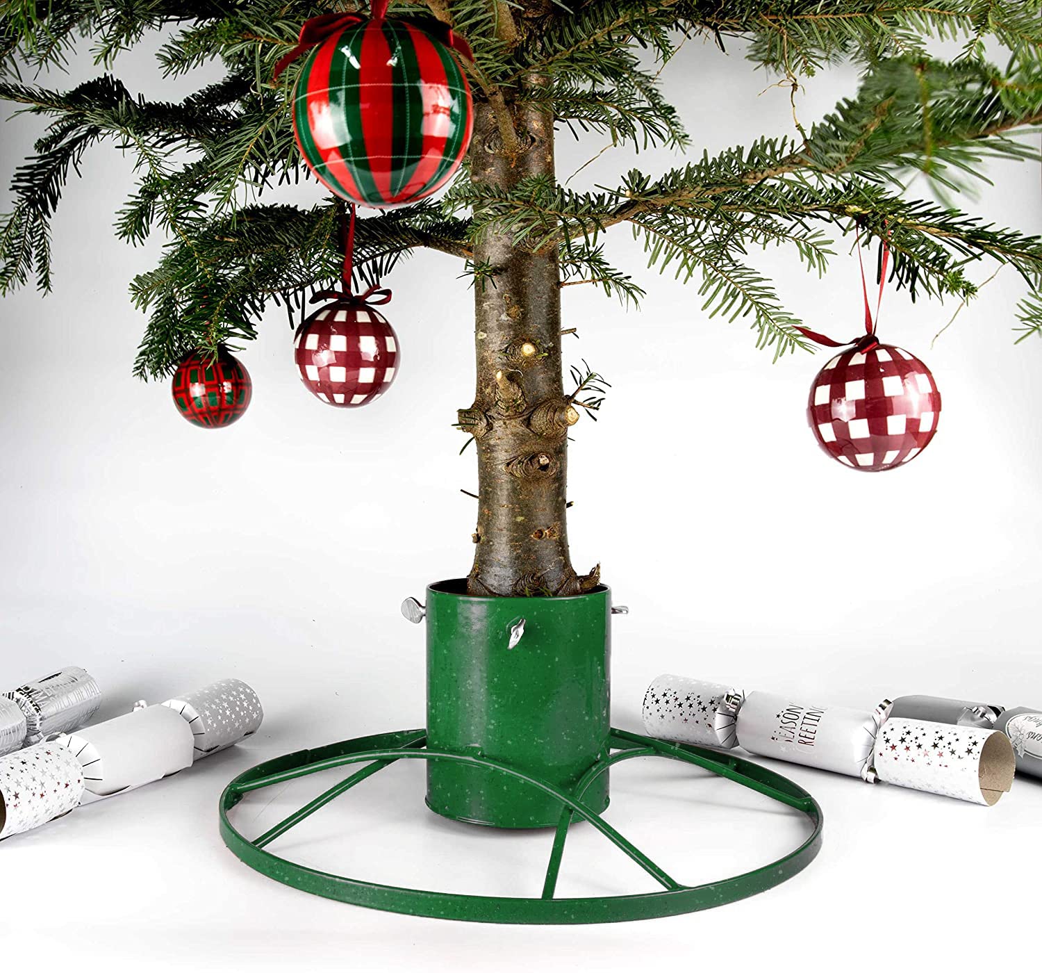 Bosmere Pied Contemporain pour Sapin de Noël Paillettes Vertes 12,7 cm