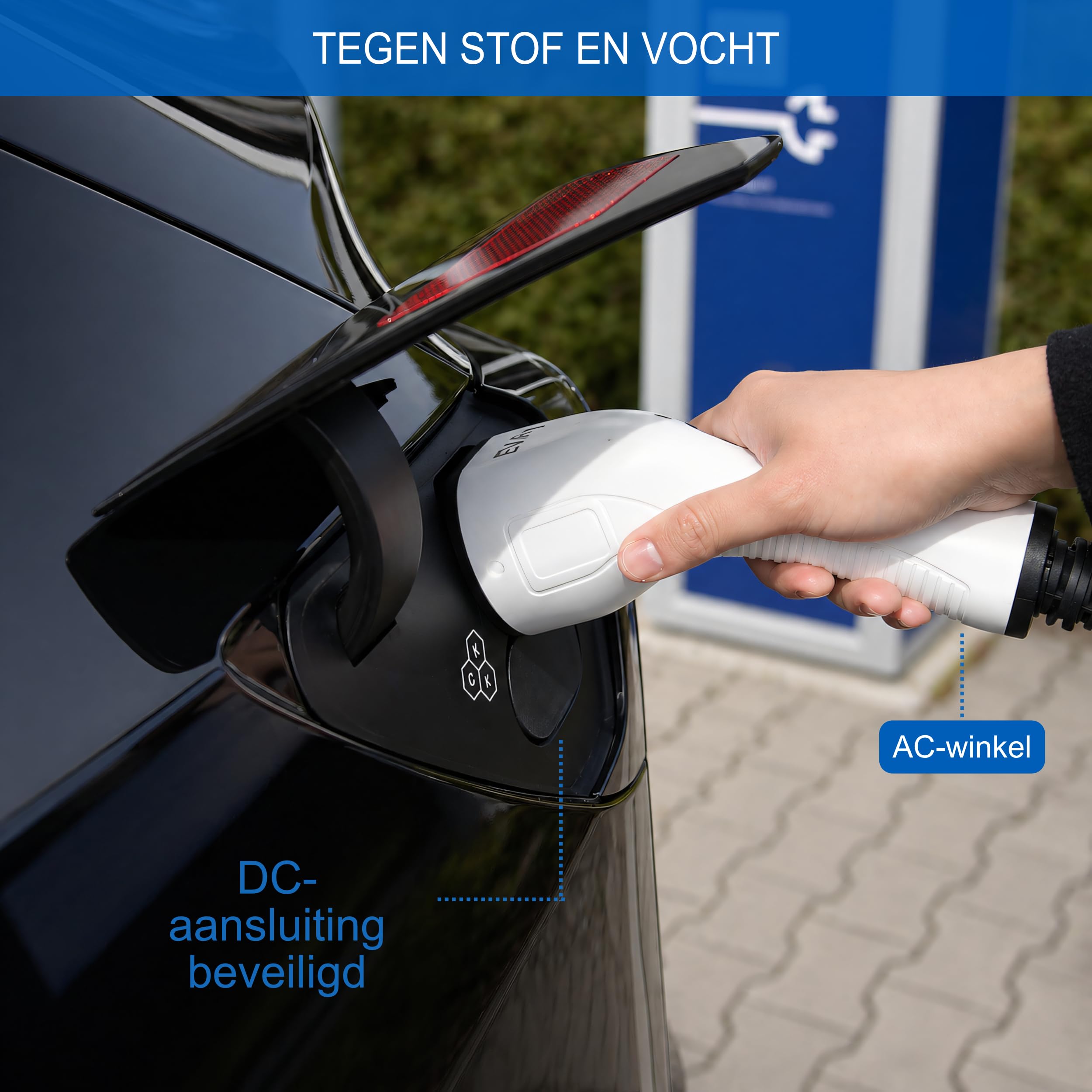 Magnetische EV-laadpoortbeschermer – Regenbestendig – 50x60 Cm – Van Oxforddoek – Geschikt Voor Auto's, SUV's, Campers En Aanhangwagens