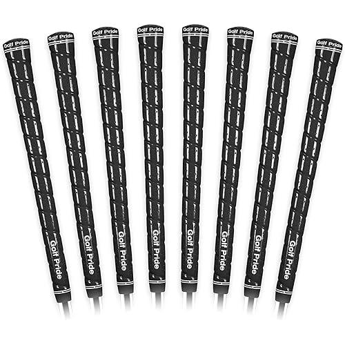 Golf Pride Tour Wrap Golf Grip - Comfortable, Durable Grip for Clubs - Classic Wrap Design with High-Tack Feel - Rubber Construction - Black