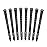 Golf Pride Tour Wrap Golf Grip - Comfortable, Durable Grip for Clubs - Classic Wrap Design with High-Tack Feel - Rubber Construction - Standard - Black - 8 Pack
