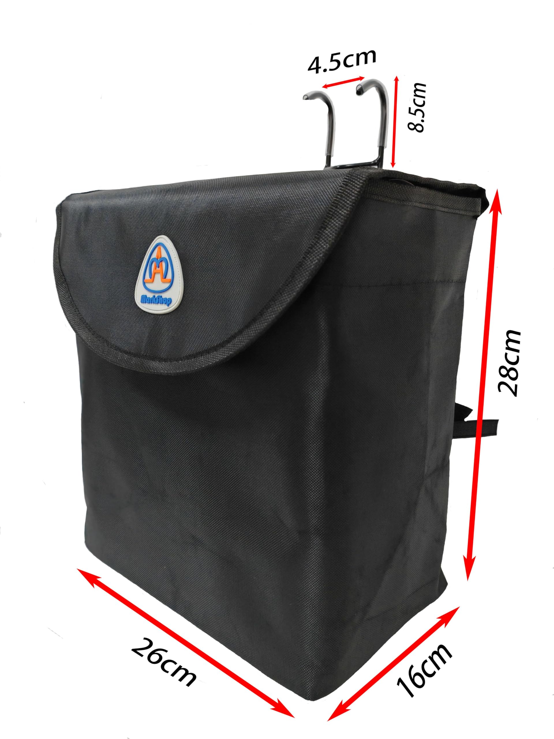 Markshop Bike Basket Front Adult, Assemble-Free, Easy Install, Waterproof Bicycle Basket with Lid - Image 2