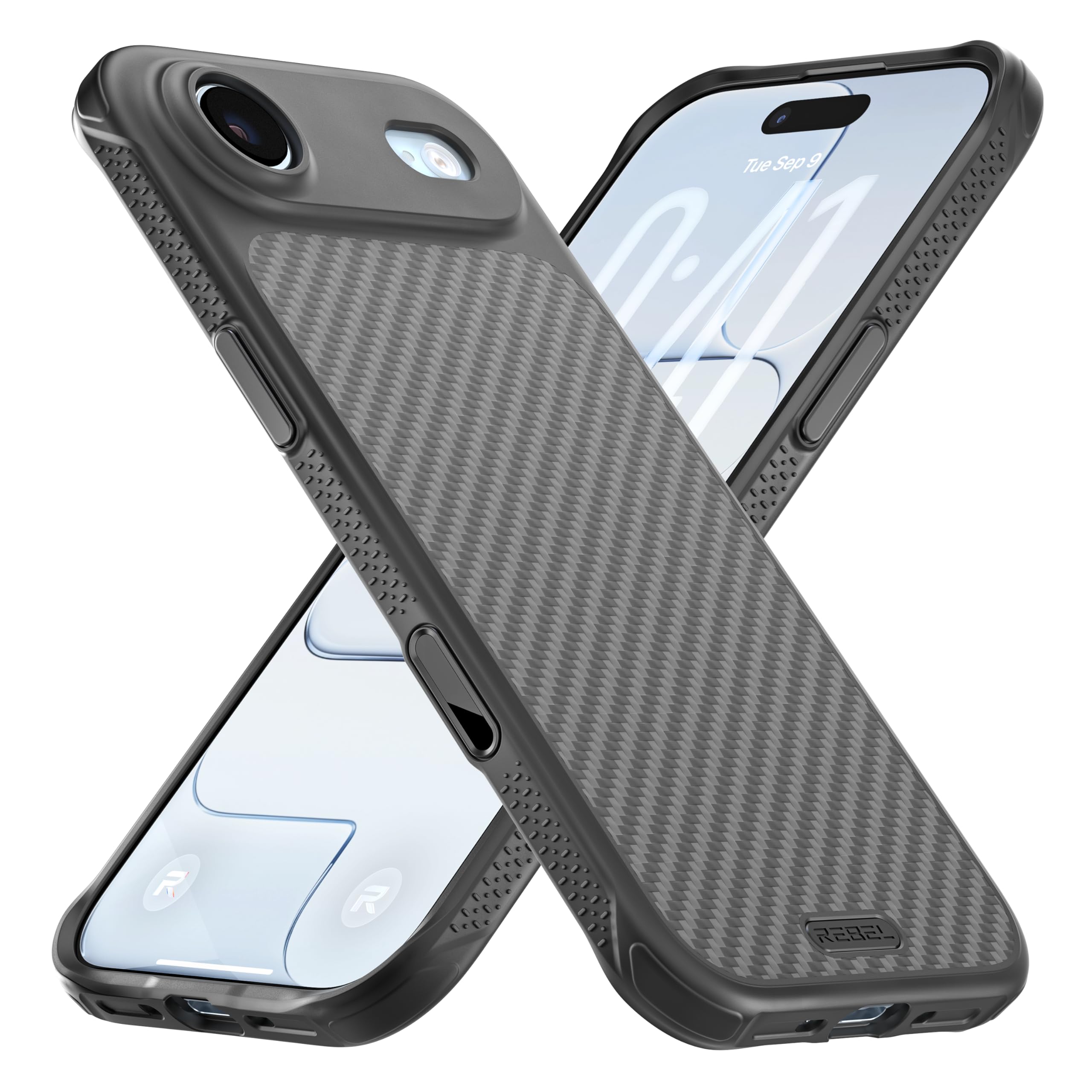 Amazon.com: REBEL Case for iPhone Air [GEN7 Aramid Fiber] Strong MagSafe  Compatible, Grippy Sides, Shock Resistant, Metal Buttons, Upgraded Camera  Button, Protective Design, 6.5 Inch Phone 2025 (Black) : Cell Phones &  Accessories