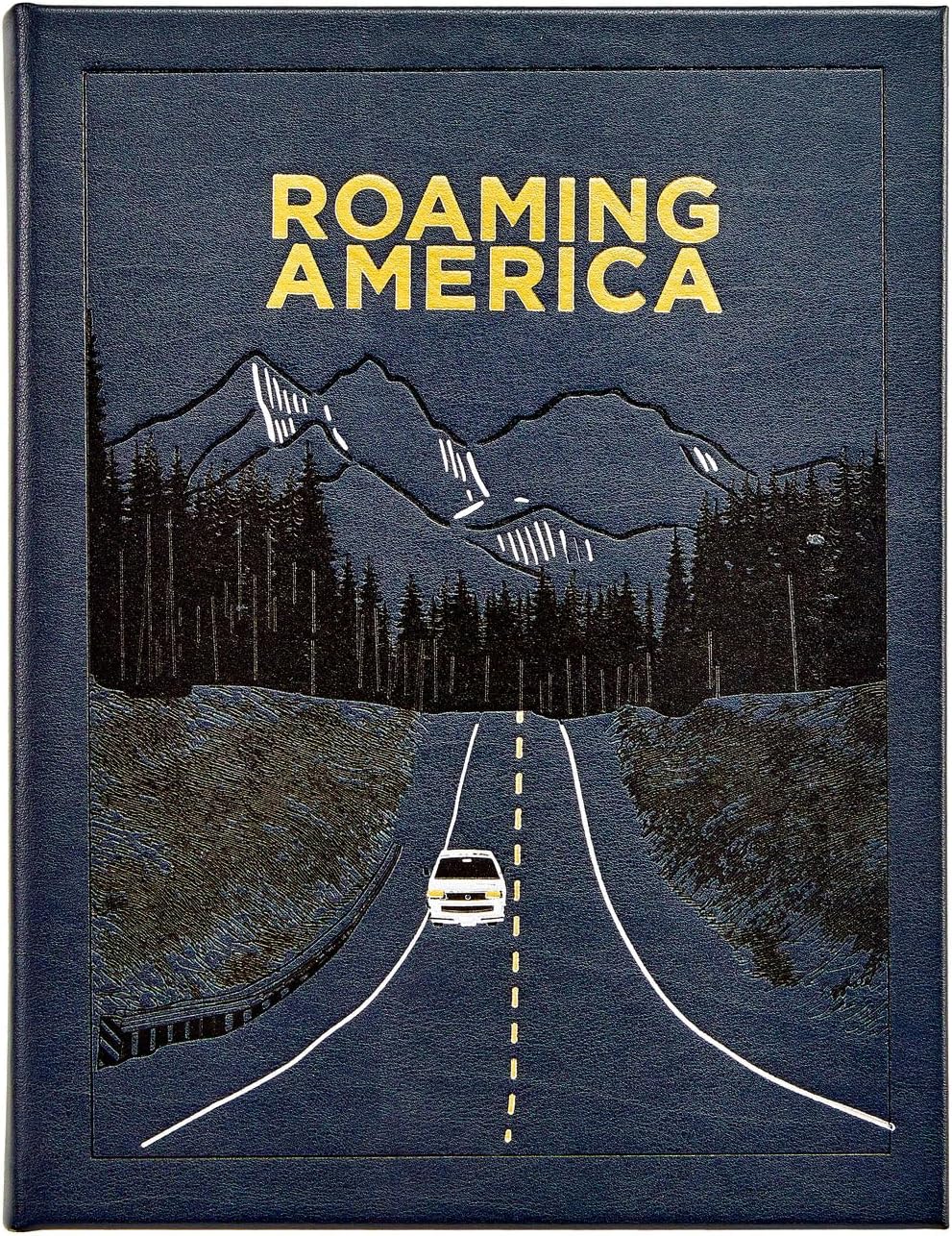 Graphic Image Roaming America: Exploring All the US National Parks - Handbound in Navy Bonded Leather (304 Pages - 8.4 x 11)