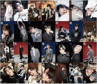 KPOPBP HOP Album Photocard 55 PCS KPOP Lomo Card Set Felix Photo Cards SKZ HAN Hyunjin Gift Merch for SKZ Boys and Girls
