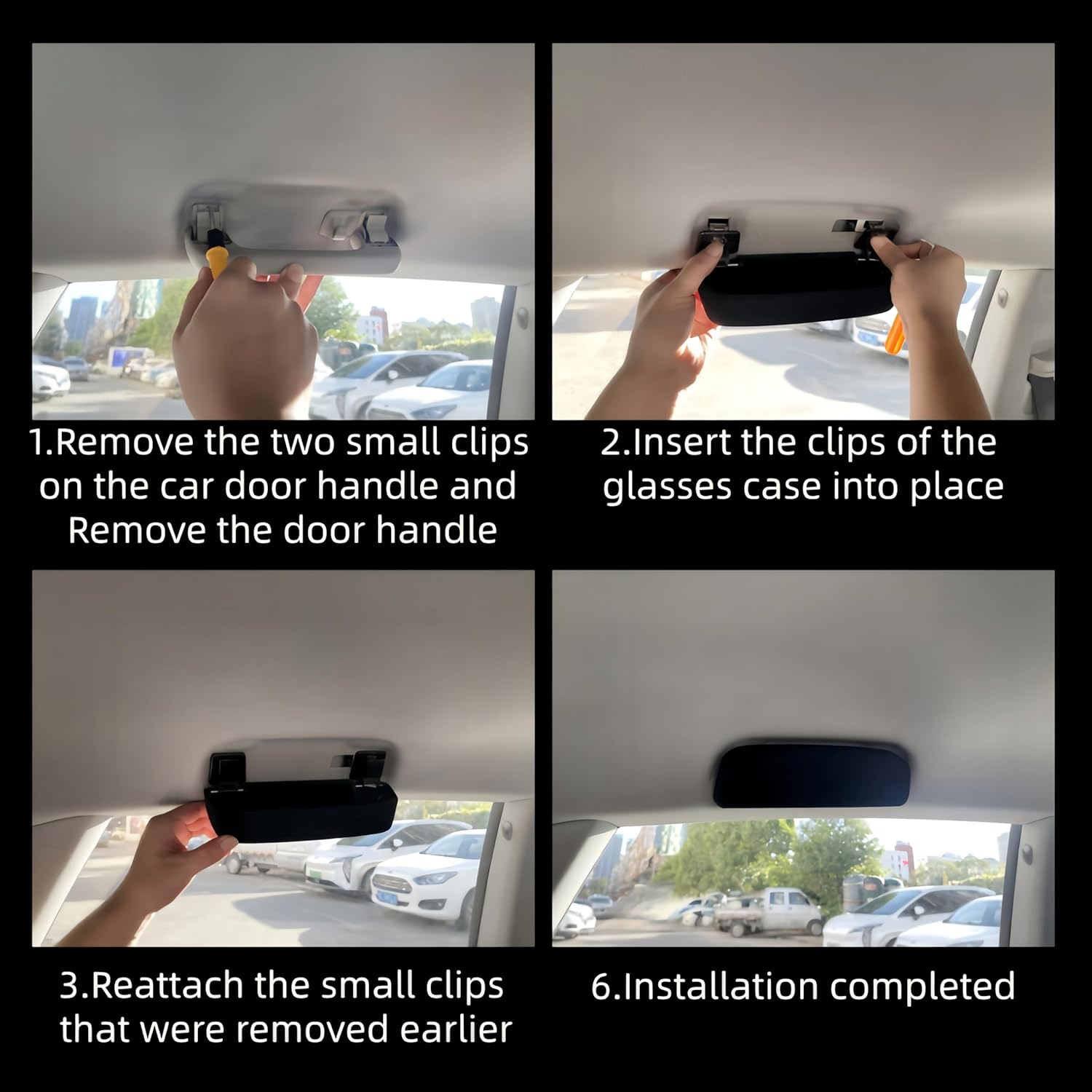 JUPENG Suede Sunglasses Holder for BMW X1 X3 X5 X7 f10 F30 G20 G11 G01 G05 G07 Including 2011-26 series,Glasses Storage Box