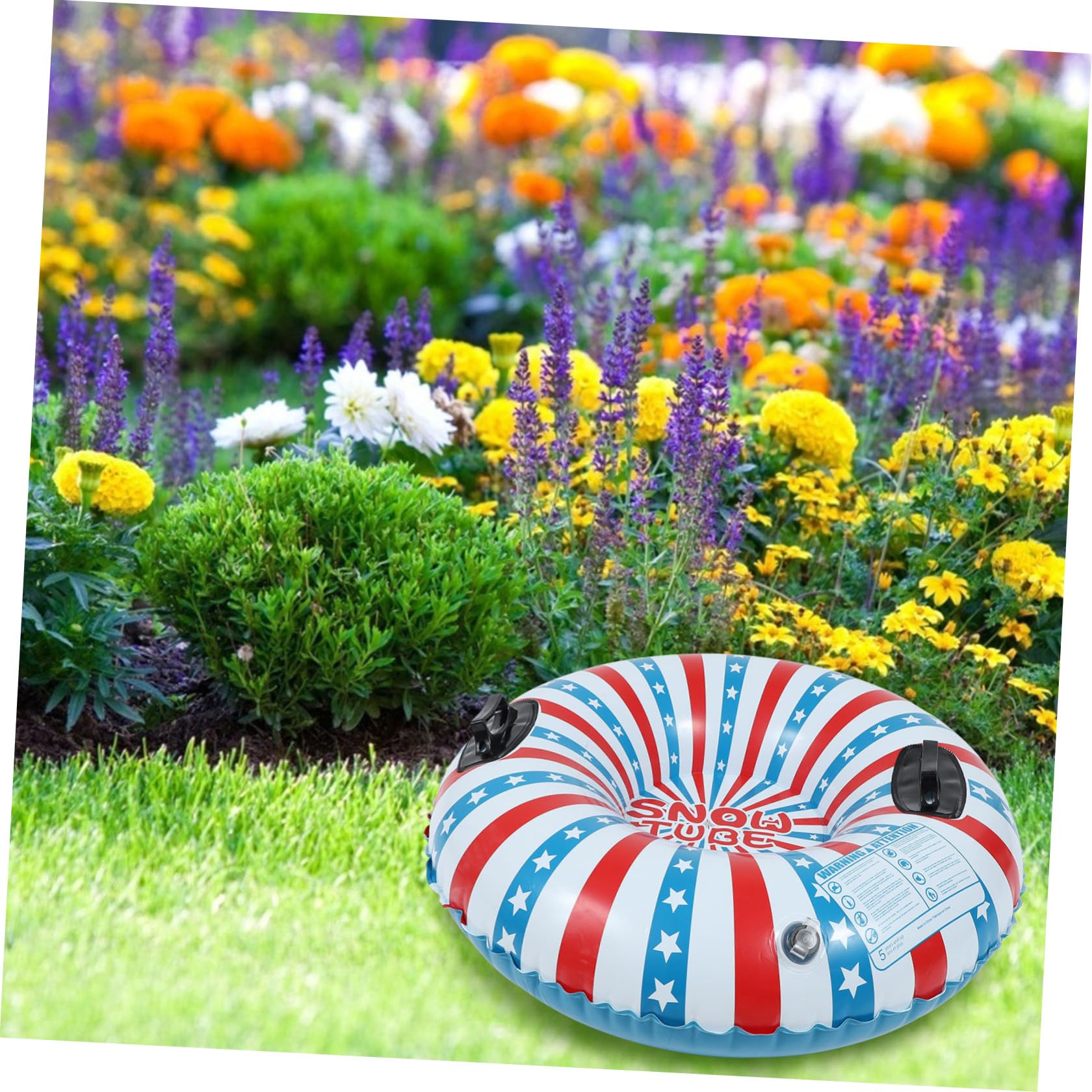 Anello da Neve Gonfiabile Blu in Pvc, Gioco Invernale Outdoor | 1 Pezzo, Facile da Trasportare, Buona Resistenza allo Strappo, Adatto per Scivolare su Neve