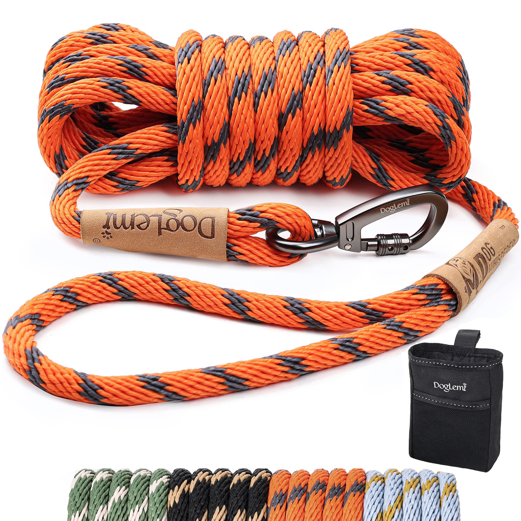 Lange Hundeleine 9 M Für Training & Outdoor – Superleicht, Reißfest, Mit Leckerli-Tasche | Ideal Für Rückruf-Übungen