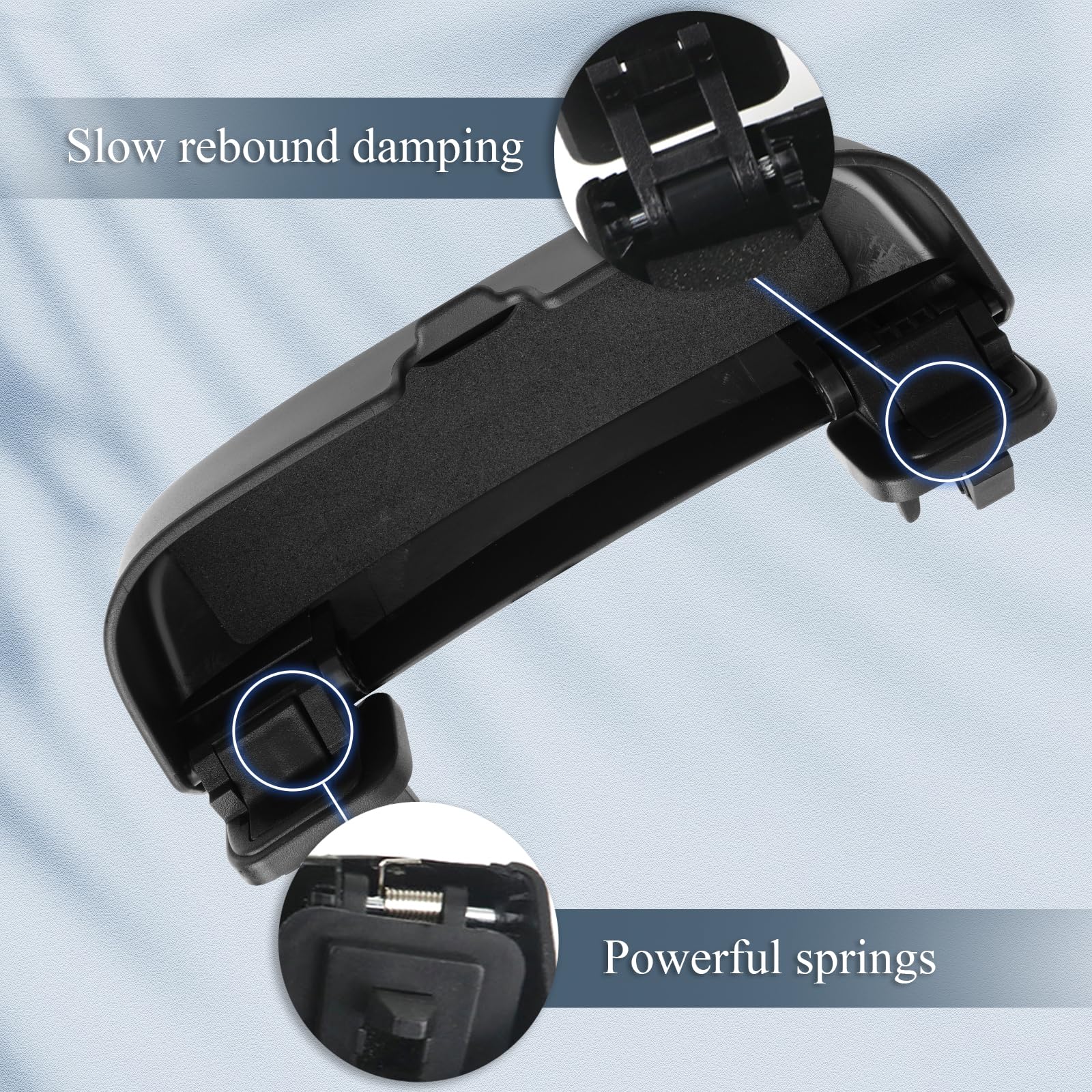 Porta Occhiali Da Sole Per Citroën C4/C5 - Montaggio Sul Maniglia - Nero - Foto 6