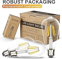 Vista 7 de Edison Bulbs 60 Watt Led, Led Edison Bulb, Vintage e26 Edison Bulb, ST58 led light bulb,Warm White 2700k, 80CRI, 700 Lumen, Edison Bulbs for Home, 6