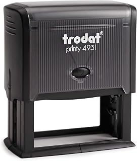 Customized Message Stamp up to 7 Lines, Stamp is Perfect for Bank Endorsement, Return Address or Custom Message, self Inking Stamp - Impression 1-1/8" x 2-3/4" - 4931