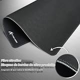 ATTACK SHARK CM02 eSports Gaming Mouse Pad, Water Resistant Coating Large Mouse Mat, Fine Sand-Like Texture Surface, Slip-Resistant Bottom, Micro-Knit Stitched Edges, 450x400x4mm - Black - 5