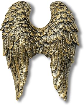 AMOIENSIS 6 Inch Vintage Angel Wings Wall Sculpture