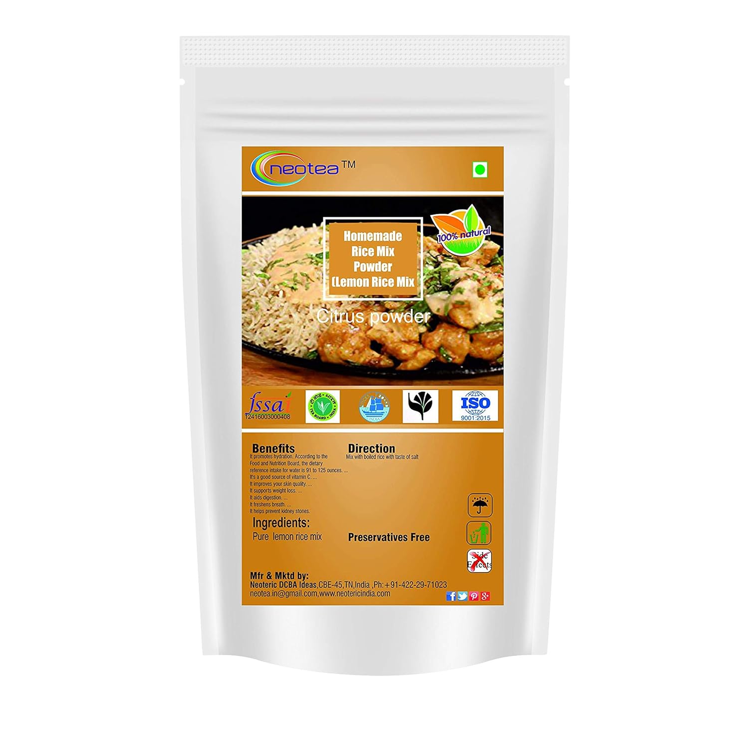 Neotea Homemade Rice Mix Powder (Garlic Rice Mix, 300g)