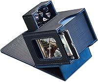 Vista 10 de Caja de cartas para MTG Commander, diseño patentado, pantalla Commander, se adapta a 100 tarjetas de doble manga, ladrillo de tarjetas de 35 puntos