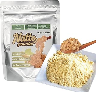 Premium Freeze-Dried Japanese Natto Powder (Fermented Soybean) 3.53oz/100g, Premium Japanese Natto Powder, Freeze-Dried Fermented Soybean