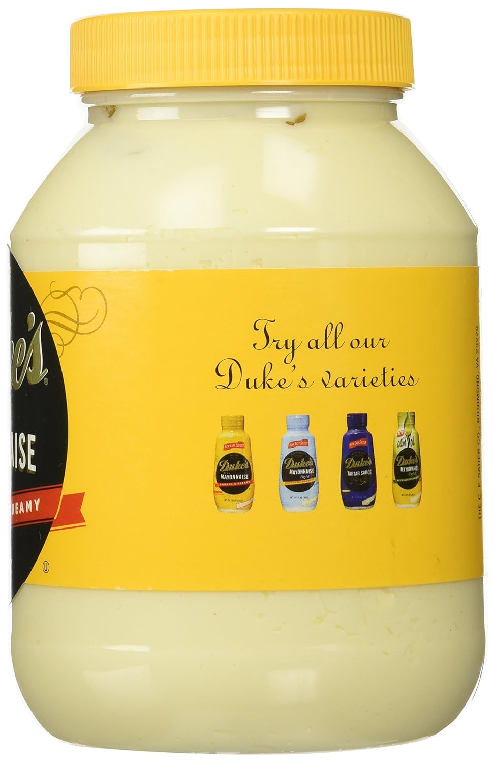 Duke's Mayonnaise, 32-ounce Jar - Pack of 2 : Home & Kitchen