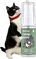 JAYUPET Active Catnip Spray: 100% Organic Fresh Catnip for Cats & Kittens, Stress Relief, Calming, Toy Reviver 1fl oz