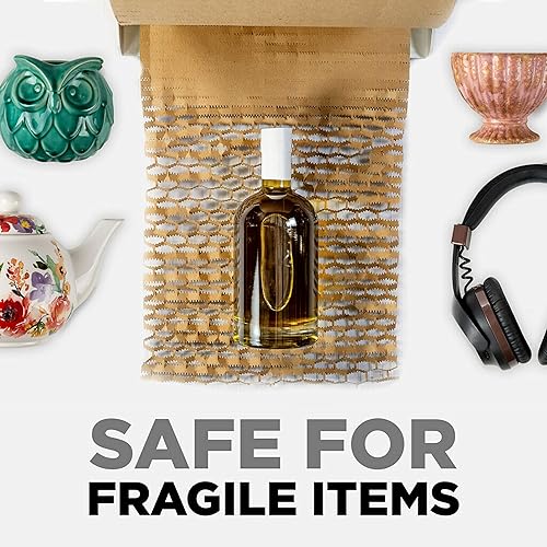 Miniatura 5 de Scotch Funda protectora con cierre de cojín con caja dispensadora, 12 pulgadas x 175 pies, solución de embalaje sostenible para embalaje, envío y